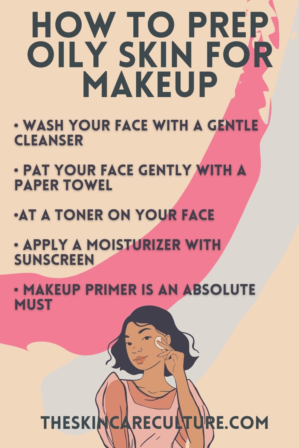 how to prep oily skin for makeup