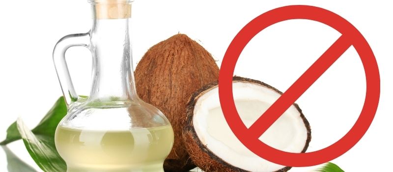 why you should not use coconut oil for acne