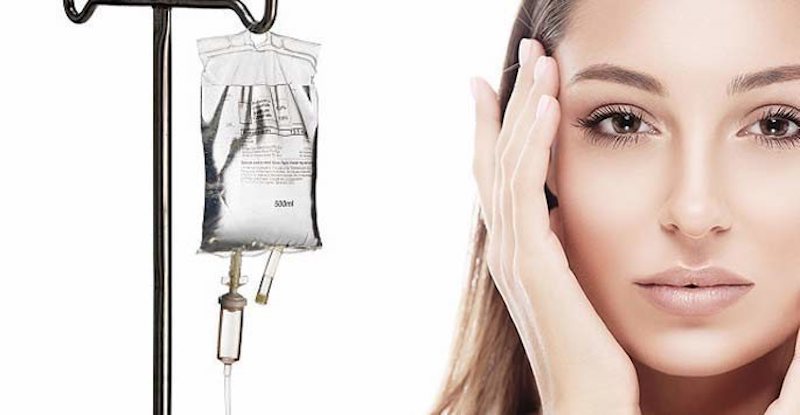 Glutathione drip for skin whitening