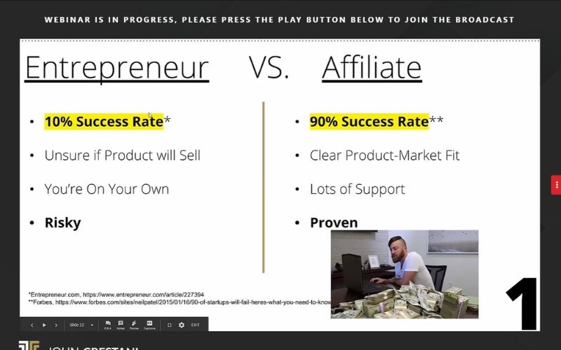 John Crestani Course Success Rate