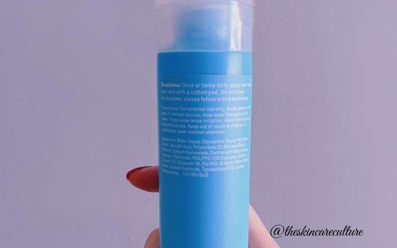 Paula's Choice Anti-Redness Exfoliating Solution 2% Salicylic Acid Ingredients