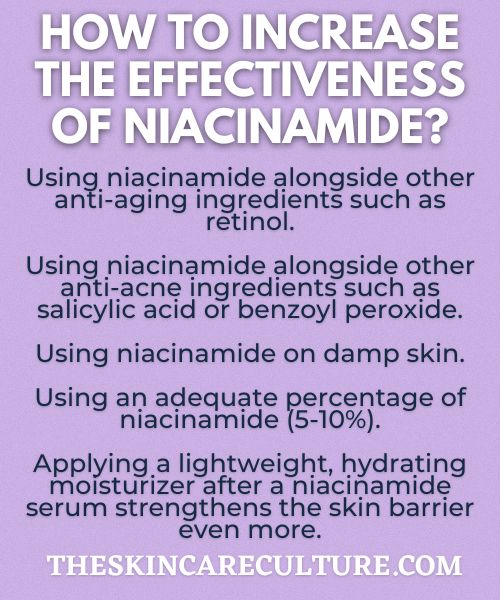 How To Increase the Effectiveness of Niacinamide?