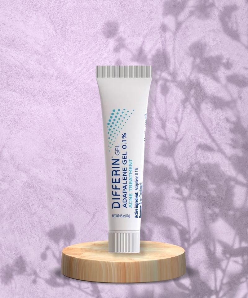 Differin – 0.1% Adapalene Treatment Gel, one of the best Vitamin A serums you can use for acne. 