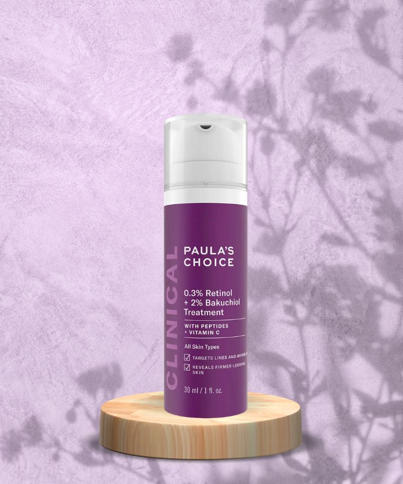 The Paula's Choice 0.3 Retinol 2 Bakuchiol Treatment is fantastic for dull skin.