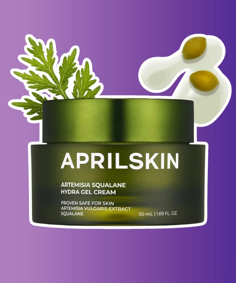 Image of Aprilskin Artemisia Squalane Hydra Gel Cream is a gel-cream moisturizer containing hydrating and softening squalane that delivers radiant, moisturized skin.