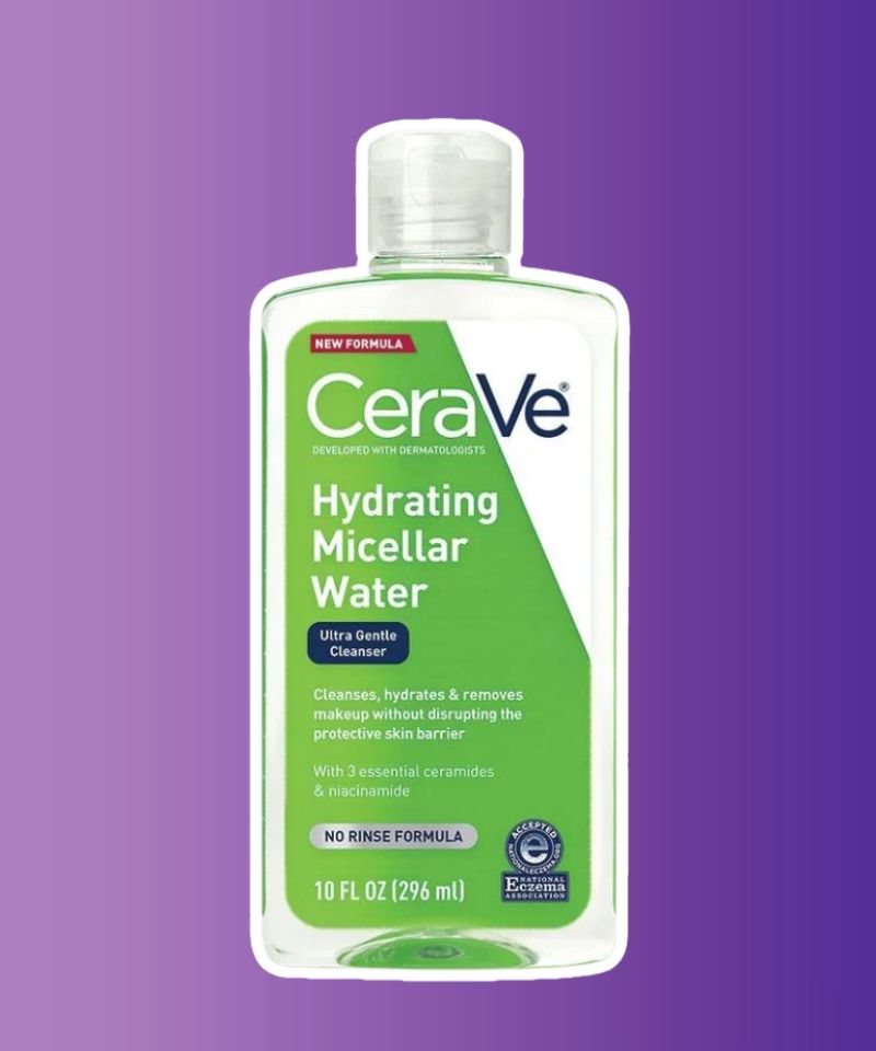 The CeraVe Hydrating Micellar Water, formulated with ceramides and hyaluronic acid, is a popular choice for its gentle cleansing and hydrating properties and is suitable for all skin types, including sensitive skin.