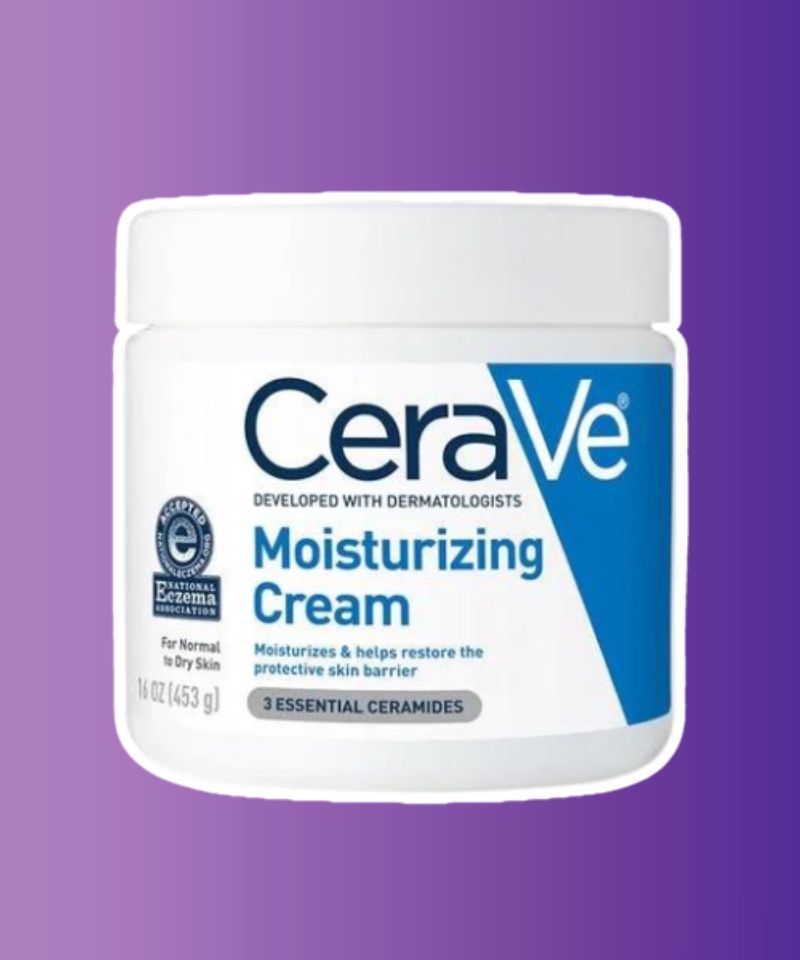 CeraVe Moisturizing Cream, a hydrating skincare product with ceramides to nourish and moisturize dry skin effectively.