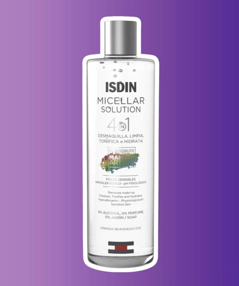 The ISDIN Micellar Solution 4 In 1 is a multi-functional skincare product that gently cleanses, tones, and hydrates the skin, delivering a softer and clearer complexion.