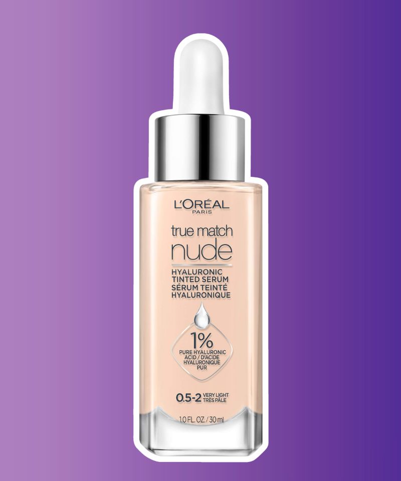 The L'Oreal True Match Nude Hyaluronic Tinted Serum is a hydrating tinted serum that hydrates and evens out the complexion.